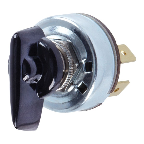 Jandorf Jandorf 4 amps Single Pole Rotary Appliance Switch Black/Silver 1 pk - 61034