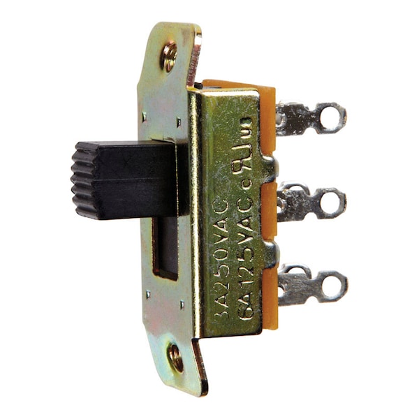 Jandorf Jandorf 6 amps Double Pole Slide Appliance Switch Black/Silver 1 pk - 61020