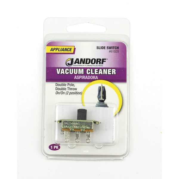 Jandorf Jandorf 6 amps Double Pole Slide Appliance Switch Black/Silver 1 pk - 61020