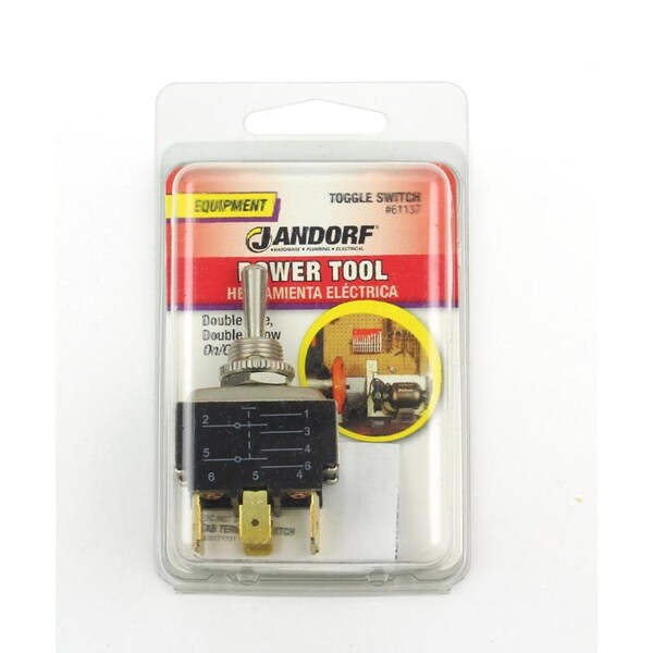 Jandorf Jandorf 20 amps Double Pole Toggle Power Tool Switch Silver 1 pk - 61137