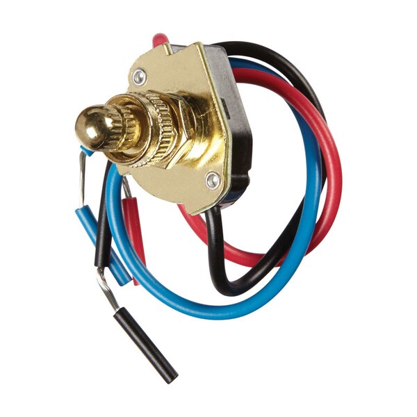 Jandorf Jandorf 6 amps Single Pole or 3-way Rotary Appliance Switch Brass 1 pk - 61215