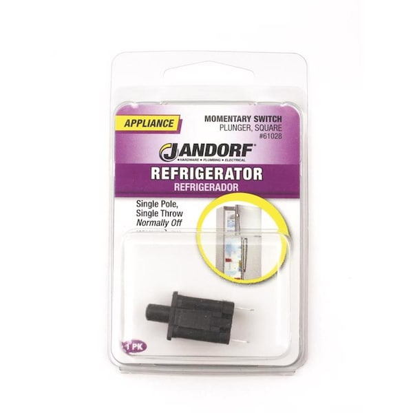 Jandorf Jandorf 2 amps Single Pole Momentary/Normally Off Appliance Switch Black 1 pk - 61028