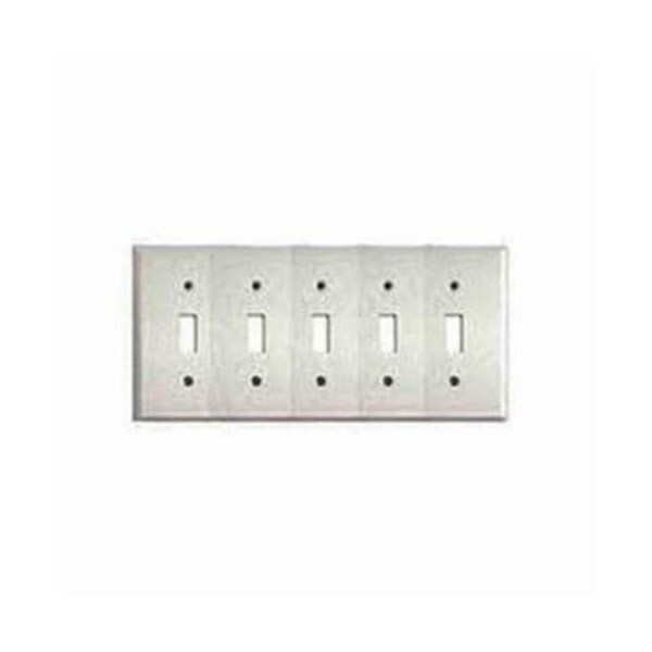 Mulberry Number of Gangs: 5 430 Stainless Steel, Satin Finish - 97075