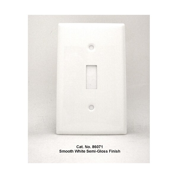 Mulberry Number of Gangs: 1 Steel, Smooth Semi-Gloss Finish, White - 86071