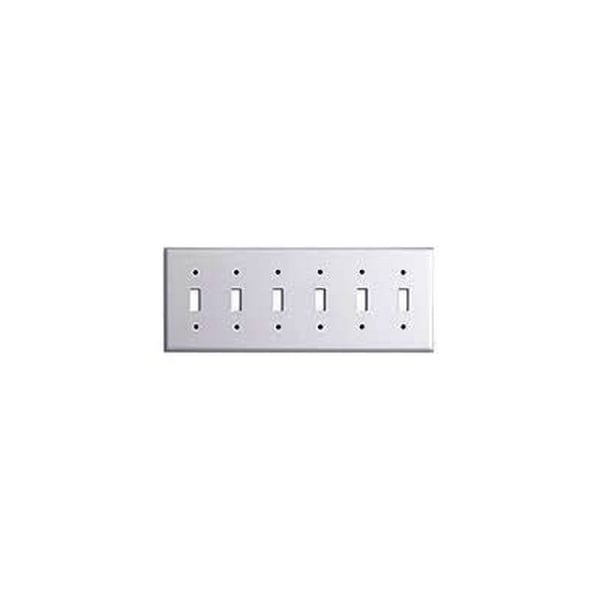Mulberry Number of Gangs: 6 Steel, Semi-Gloss Finish, White - 86076