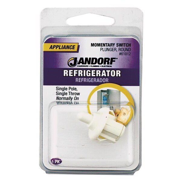 Jandorf Jandorf 0.2 amps Single Pole Momentary Appliance Switch White 1 pk - 61012