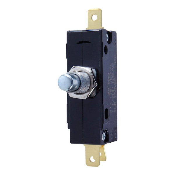 Jandorf Jandorf 21 amps Single Pole Momentary Appliance Switch Black/Silver 1 pk - 61031