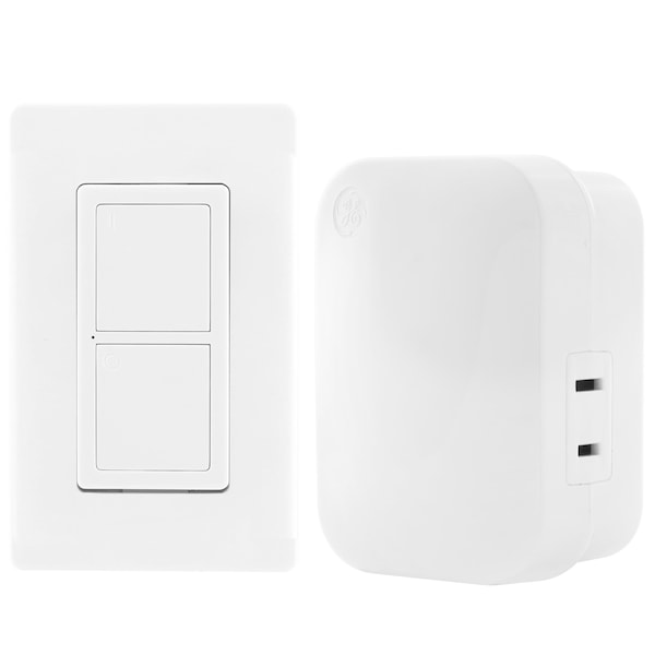Ge GE mySelectSmart Lighting Control, Wireless Remote, 1 Polarized Outlet, Indoor - 36523
