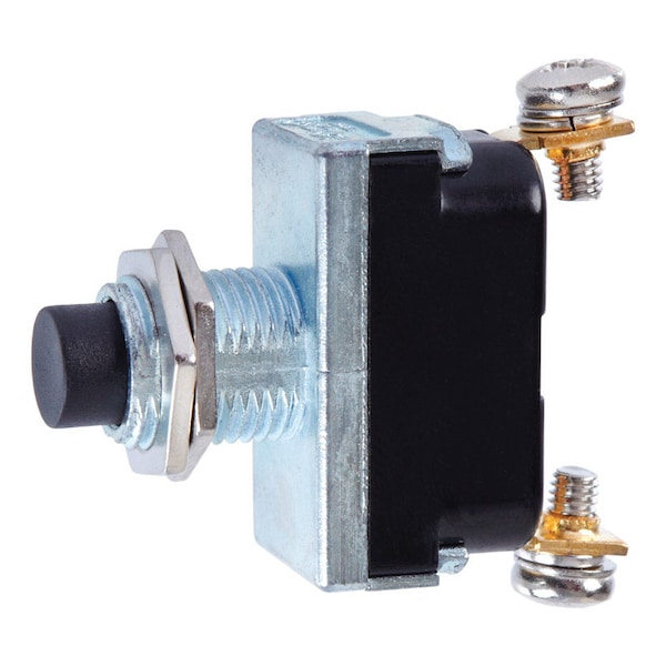 Jandorf Jandorf 16 amps Single Pole Push Button Power Tool Switch Black/Silver 1 pk - 61123