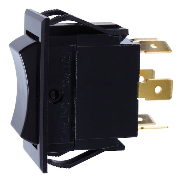 Jandorf Jandorf 15 amps Double Pole Rocker Automotive/Marine Switch Black 1 pk - 61100