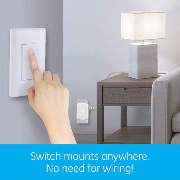 Ge GE Light Control, Wall Switch Remote, 1 Outlet Receiver - 18279