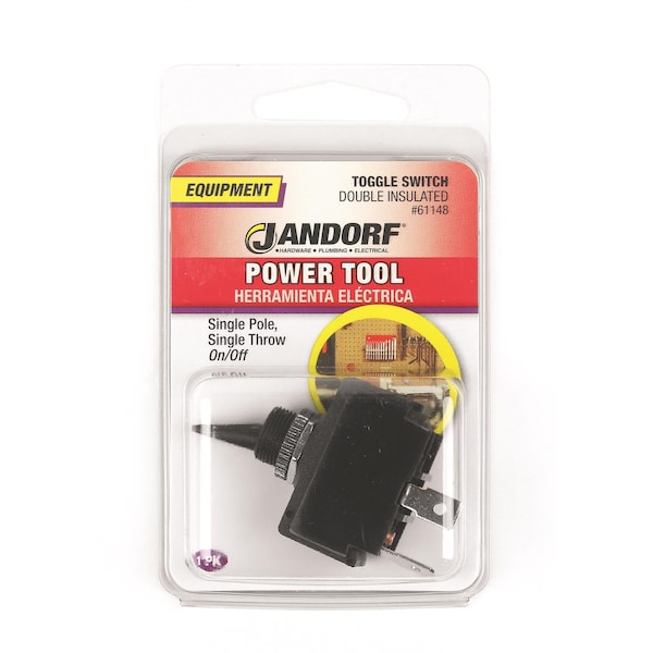 Jandorf Jandorf 20 amps Single Pole Toggle Power Tool Switch Black 1 pk - 61148