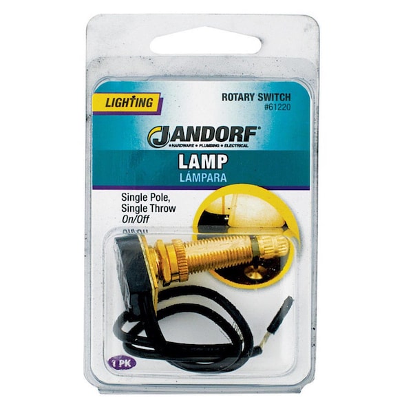 Jandorf Jandorf 6 amps Single Pole Rotary Appliance Switch Brass 1 pk - 61220