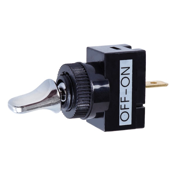 Jandorf Jandorf 20 amps Single Pole Toggle Automotive/Marine Switch Black/Silver 1 pk - 61109