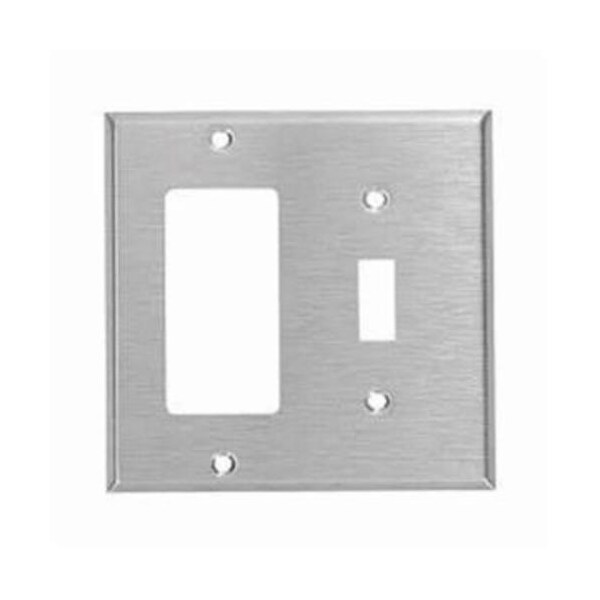 Mulberry Number of Gangs: 2 430 Stainless Steel, Satin Finish - 97432
