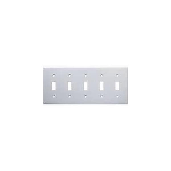 Mulberry Number of Gangs: 5 Steel, Semi-Gloss Finish, White - 86075
