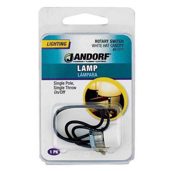 Jandorf Jandorf 3 amps Single Pole Rotary Appliance Switch White 1 pk - 61217