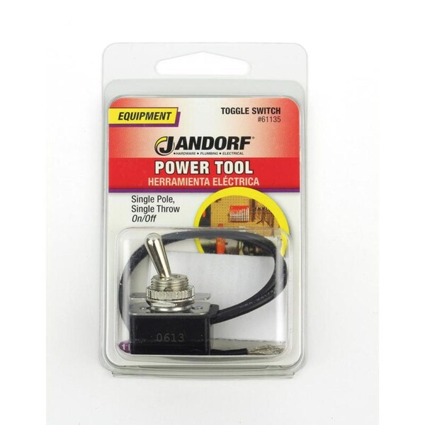 Jandorf Jandorf 8 amps Single Pole Toggle Power Tool Switch Silver 1 pk - 61135