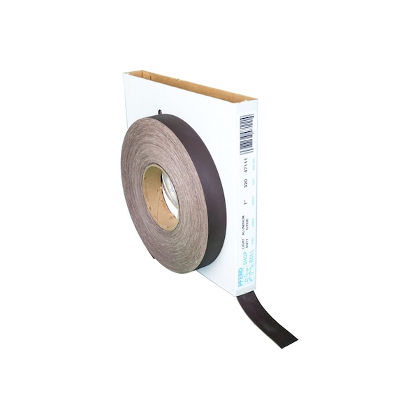 Rollo de tienda de 1" Pferd - Resina/Resina de trabajo ligero - Rollo de 50 yardas - Óxido de aluminio - 320 grano - 47111