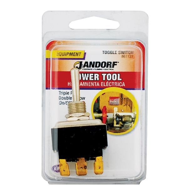 Jandorf Jandorf 24 amps Three Pole Toggle Power Tool Switch Black 1 pk - 61127