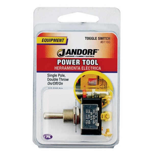 Jandorf Jandorf 20 amps Single Pole Toggle Power Tool Switch Silver 1 pk - 61166