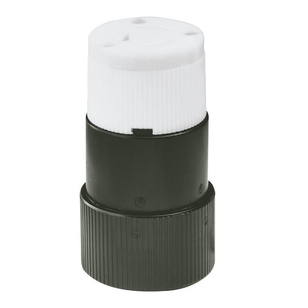 Bryant Locking Connector, 20 A, 125/250V AC, Single Phase, 3 Pole, Screw Terminals - 7314