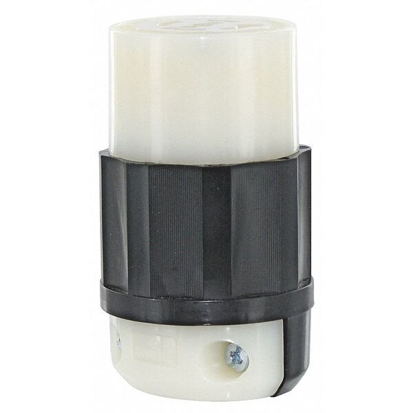 Leviton Locking Connector, L23-20R, 20 A, 347/600V AC, Three Phase, 4 Pole, Screw Terminals - 2533