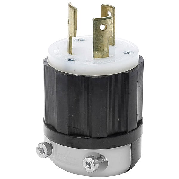 Leviton Locking Plug, L10-30P, 30 A, 125/250V AC, Single Phase, 3 Pole, Screw Terminals - 2661