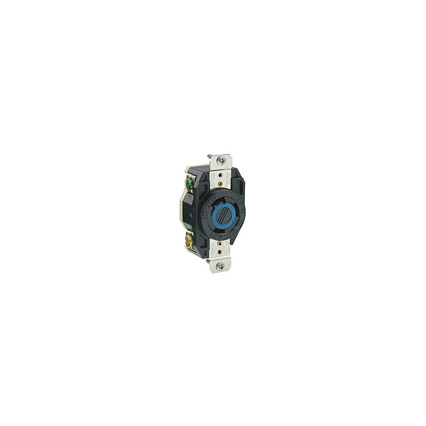 Leviton Locking Receptacle, L6-30R, 30 A, 250V AC, Single Phase, 2 Pole, Flush Mount, Screw Terminals - 2620