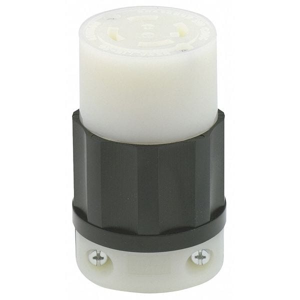 Leviton Locking Connector, L16-30R, 30 A, 480V AC, Three Phase, 3 Pole, Screw Terminals - 2733