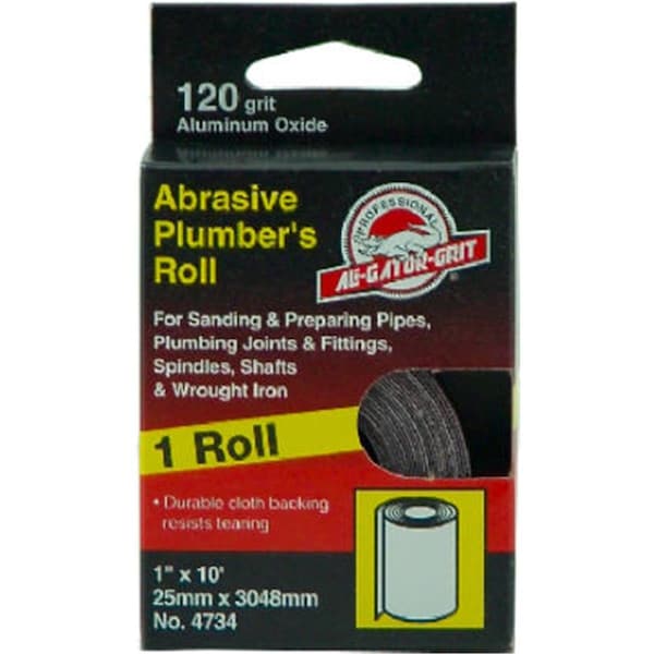 Gator Finishing 4735 1 in. x 10 ft. 80 Grit Plumbers Sanding Roll - 761836