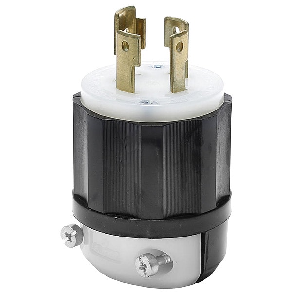 Leviton Locking Plug, L18-30P, 30 A, 120/208V AC, Three Phase, 4 Pole, Screw Terminals - 2751
