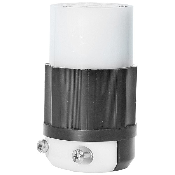 Leviton Locking Connector, L10-20R, 20 A, 125/250V AC, Single Phase, 3 Pole, Screw Terminals - 2363