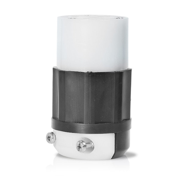 Leviton Locking Connector, L6-20R, 20 A, 250V AC, Single Phase, 2 Pole, Screw Terminals - 2323