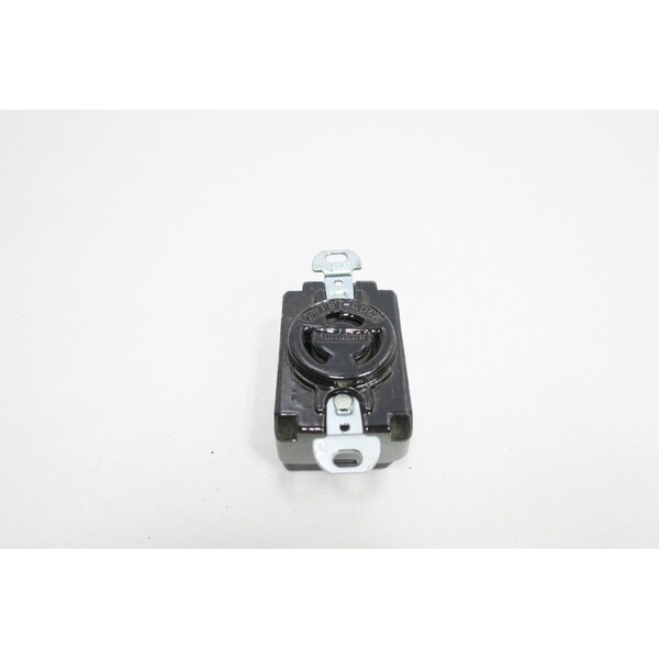 Hubbell Wiring Device-Kellems Locking Receptacle, Non-NEMA, 20 A, 125/250V AC, Three Phase, 3 Pole, Screw Terminals - 7310