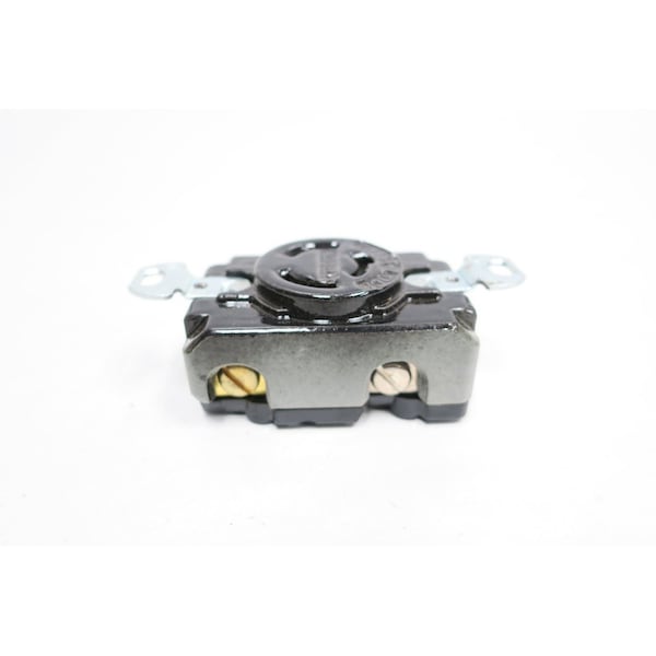 Hubbell Wiring Device-Kellems Locking Receptacle, Non-NEMA, 20 A, 125/250V AC, Three Phase, 3 Pole, Screw Terminals - 7310