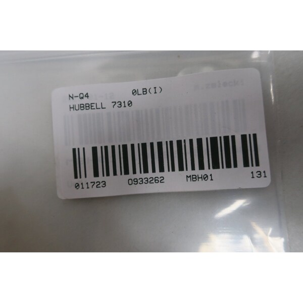 Hubbell Wiring Device-Kellems Locking Receptacle, Non-NEMA, 20 A, 125/250V AC, Three Phase, 3 Pole, Screw Terminals - 7310