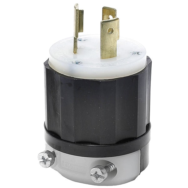 Leviton Locking Plug, L10-20P, 20 A, 125/250V AC, Single Phase, 3 Pole, Screw Terminals - 2361