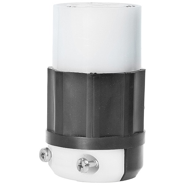 Leviton Locking Connector, L18-30R, 30 A, 120/208V AC, Three Phase, 4 Pole, Screw Terminals - 2753