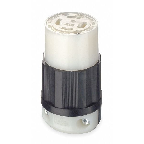 Leviton Locking Connector, L15-30R, 30 A, 250V AC, Three Phase, 3 Pole, Screw Terminals - 2723