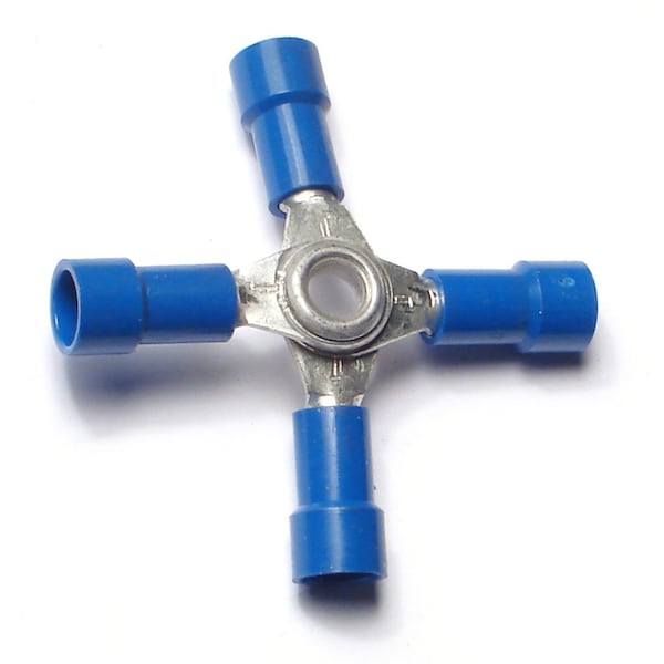 Midwest Fastener 16 WG to 14 WG Four-Way Butt Connectors 8PK - 70004