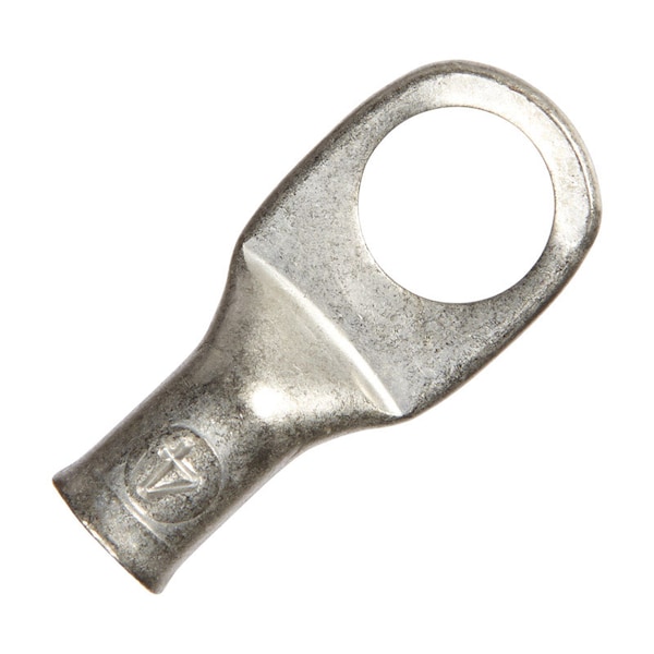 Jandorf Jandorf 4 Ga. Uninsulated Wire Electrical Lug Silver 1 pk - 60768