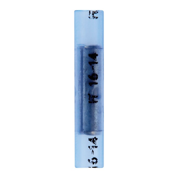 Jandorf Jandorf 16-14 Ga. Insulated Wire Terminal Butt Splice Blue 5 pk - 60856