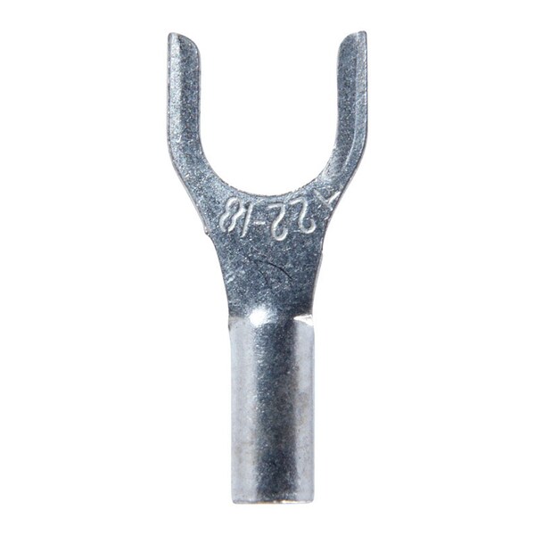 Jandorf Jandorf 22-18 Ga. Uninsulated Wire Terminal Spade Silver 5 pk - 60982