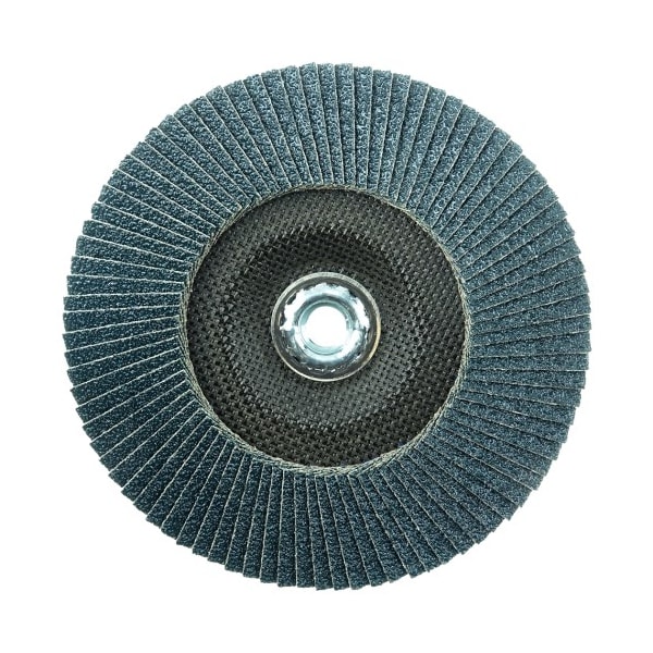 Weiler 7" Disco de Solapa Abrasiva Tiger Paw, Plano (TY27), 40Z, 5/8"-11 UNC - 51140