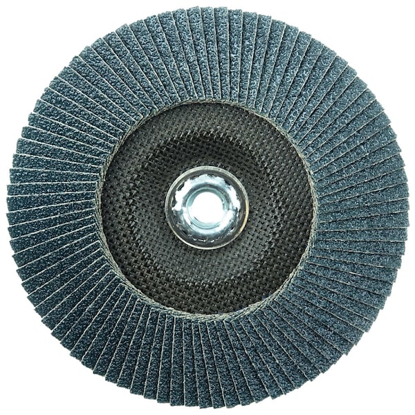 Weiler 7" Disco de Solapa Abrasiva Tiger Paw, Plano (TY27), 40Z, 5/8"-11 UNC - 51140