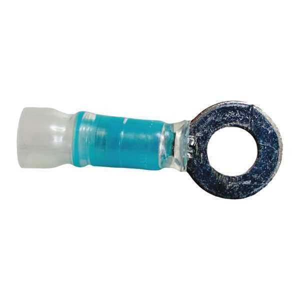 Velvac 16-14 AWG Heat-Shrink Ring Terminal 1/4" Stud PK10 - 30315