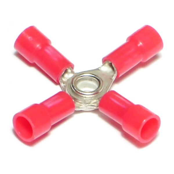 Midwest Fastener 22 WG to 18 WG Four-Way Butt Connectors 8PK - 70002