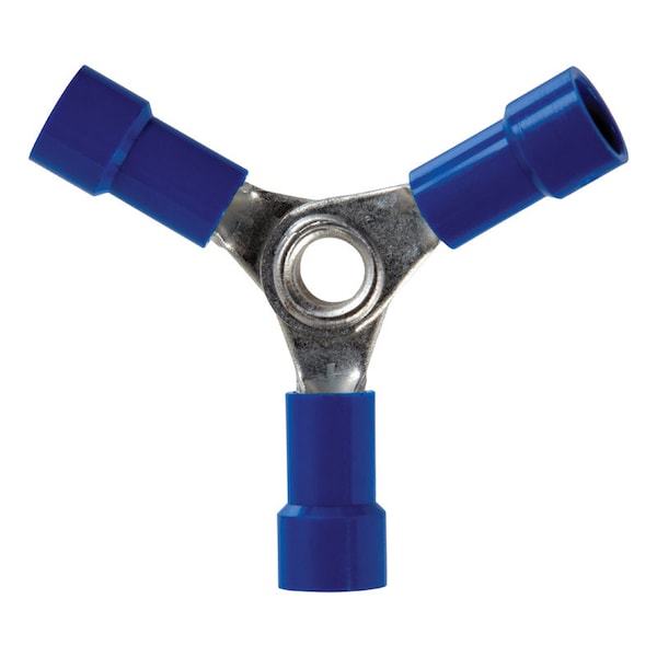 Jandorf Jandorf 16-14 Ga. Insulated Wire Terminal Butt Splice Blue 2 pk - 60858