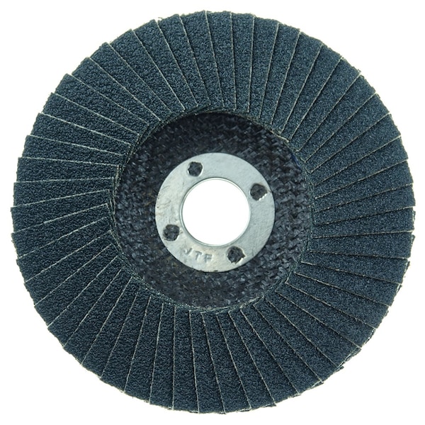 Weiler 4" Tiger Paw Abrasive Flap Disc, Plano (TY27), 60Z, 5/8" - 51102